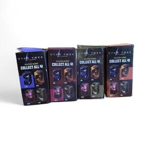 Full Set Of 4 Star Trek Burger King 2008 Collector Glasses Kirk Spock Nero Uhura